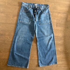 Citizens of Humanity Millie Cropped Wide leg jeans with high rise. Size 30.